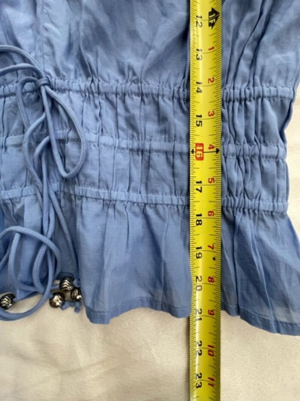 Elan Vicky Women's 2pcs Top & Skirt V-Neck Ruched Maxi, Blue, Top L, Skirt XS - Picture 15 of 16